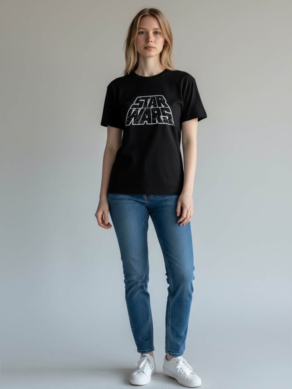 Star Wars Graphic Tee Black Short Sleeve Junior XL Fits Adult S/M